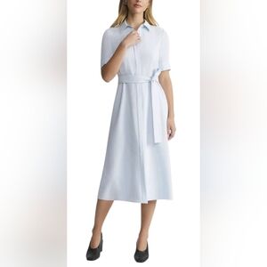 Lafayette 148 New York Womens Belted Shirtdress, Size 2, $898, NWT